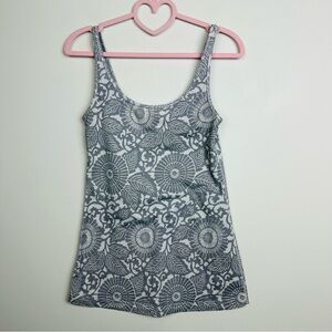 lululemon athletica Daily Tank Beachy Floral White Fossil Wee Stripe White